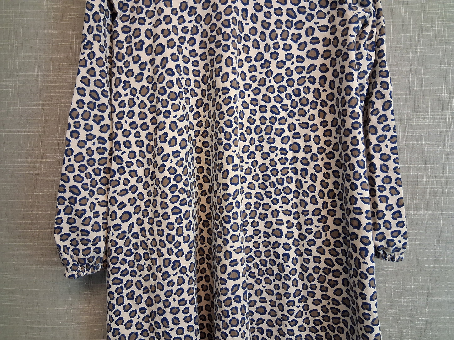 Mini Boden Girls A Line Jersey Long Sleeve Dress Animal Print Age 7-8 Years