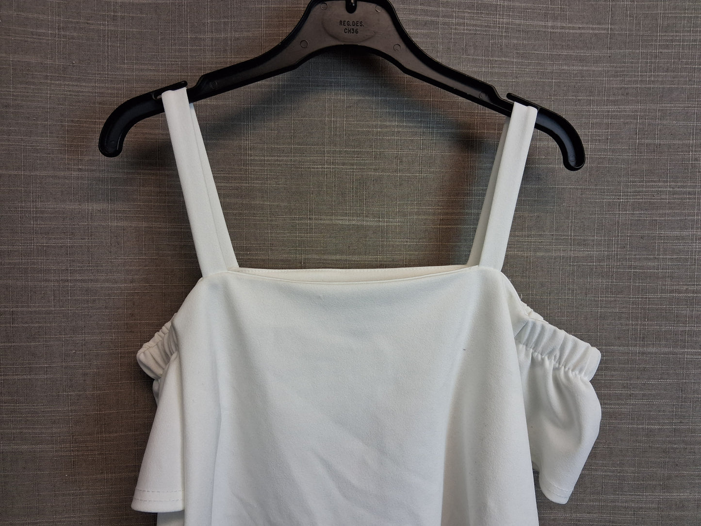 New Look Girls White Cold Shoulder Top Age 10-11 Years New