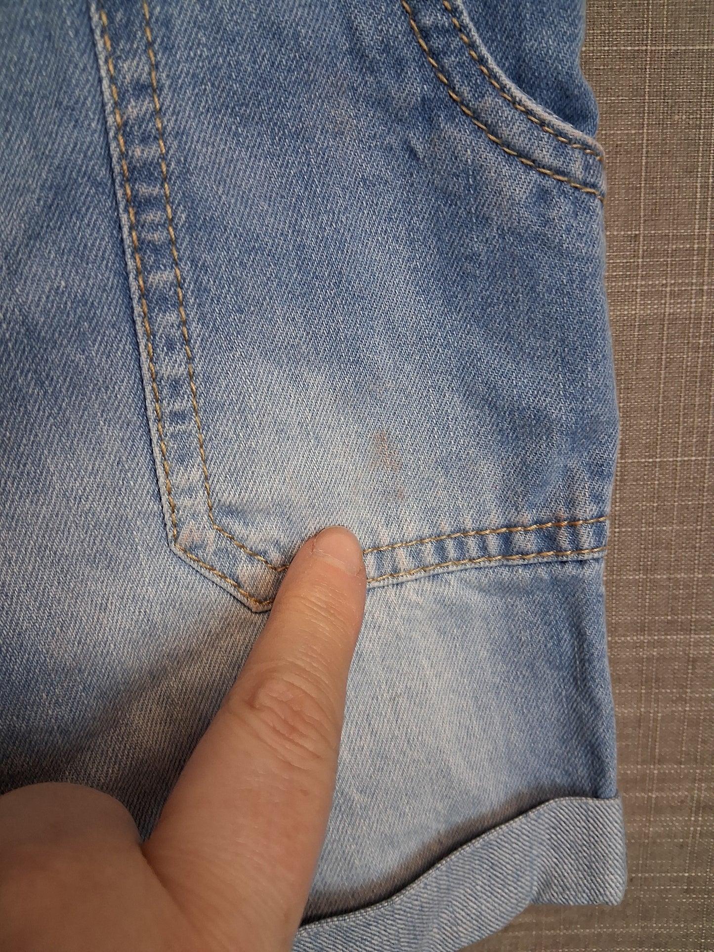 Nutmeg Girls Blue Denim Dungaree Shorts Age 3-4 Years