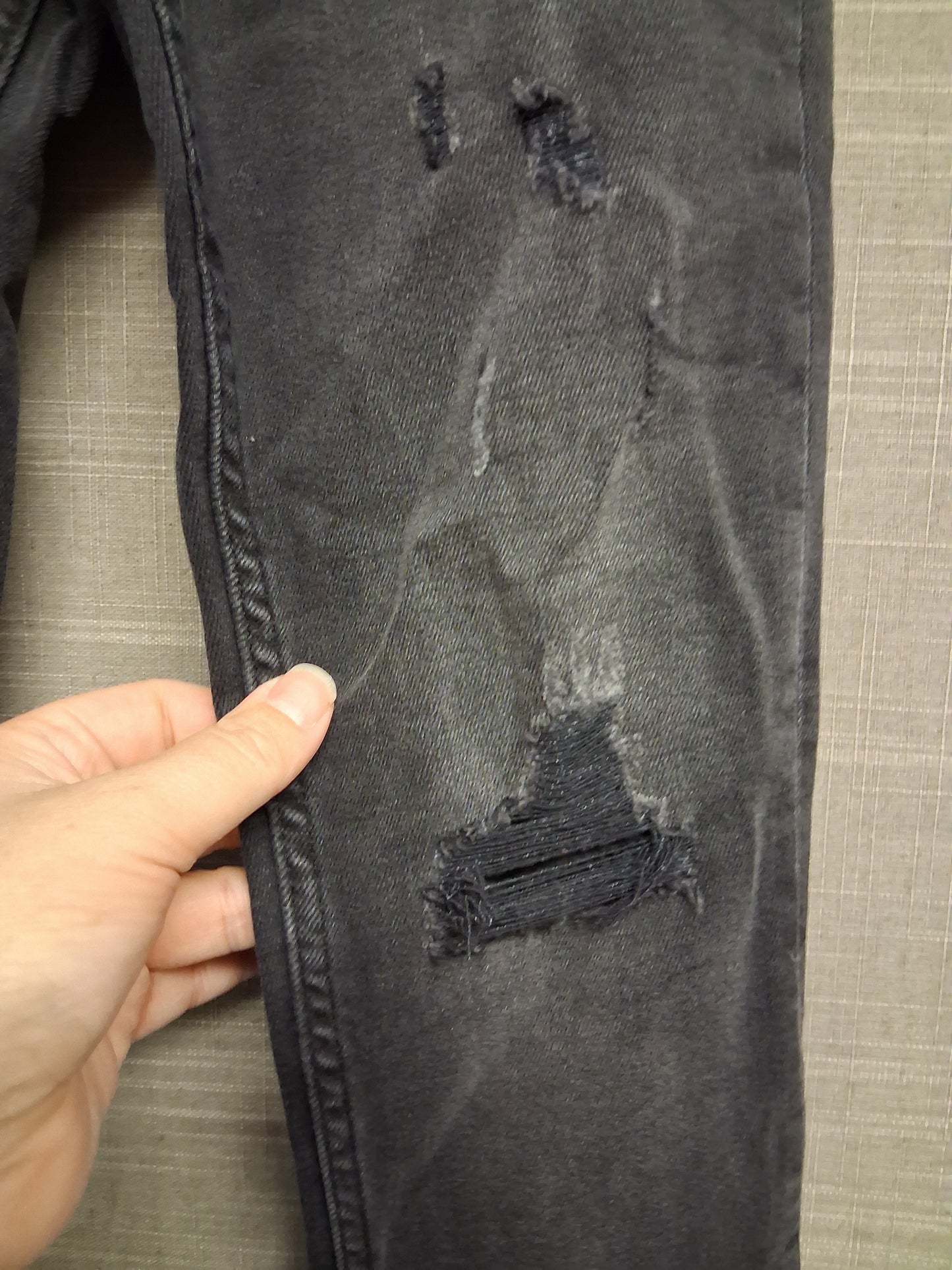 Zara Boys Black Distressed Jeans Age 8 Years