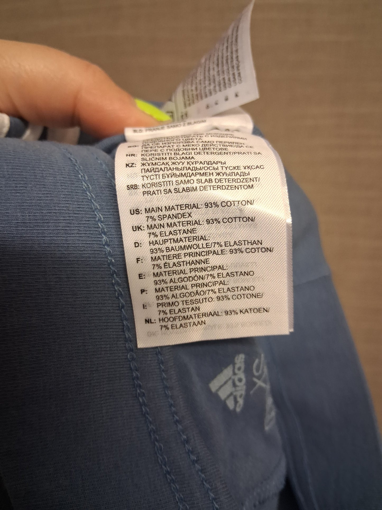 Adidas Blue 3 Stripe Cycle Legging Shorts Size XS Womens Teens