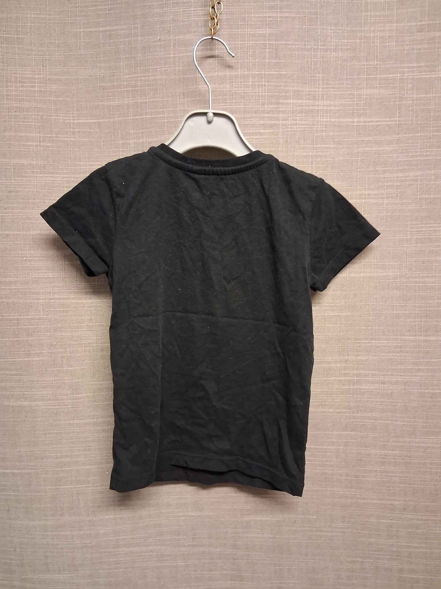 George Unisex "Pudsey" Children in Need Black Short Sleeve T-Shirt 2 way Sequins Age 4-5 Years