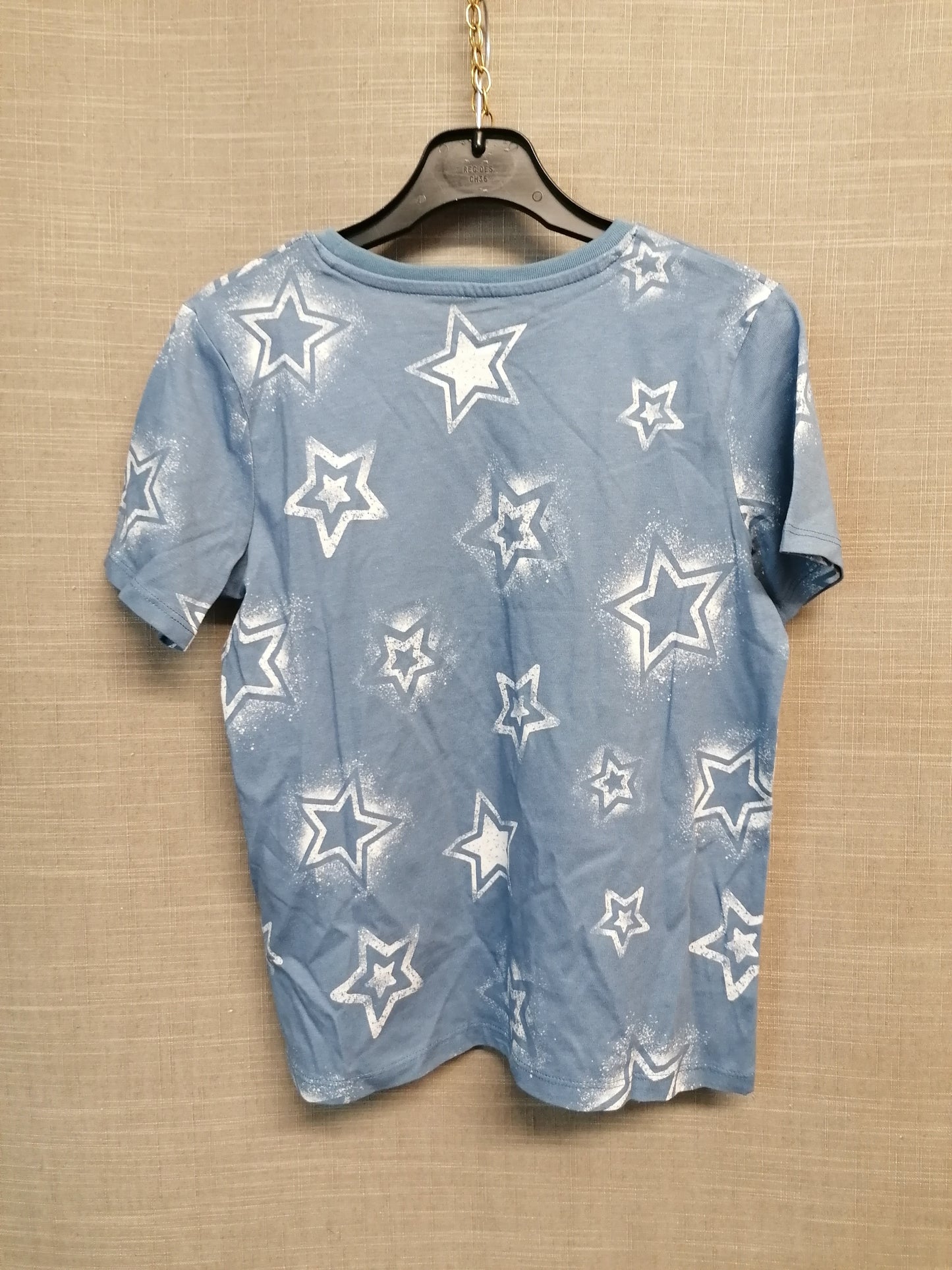 Primark Boys T-Shirt Age 10-11 Years Blue Star Print New