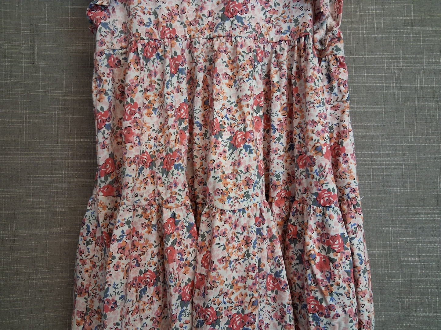 Next Girls Pink Floral Sleeveless Dress Age 5-6 Years