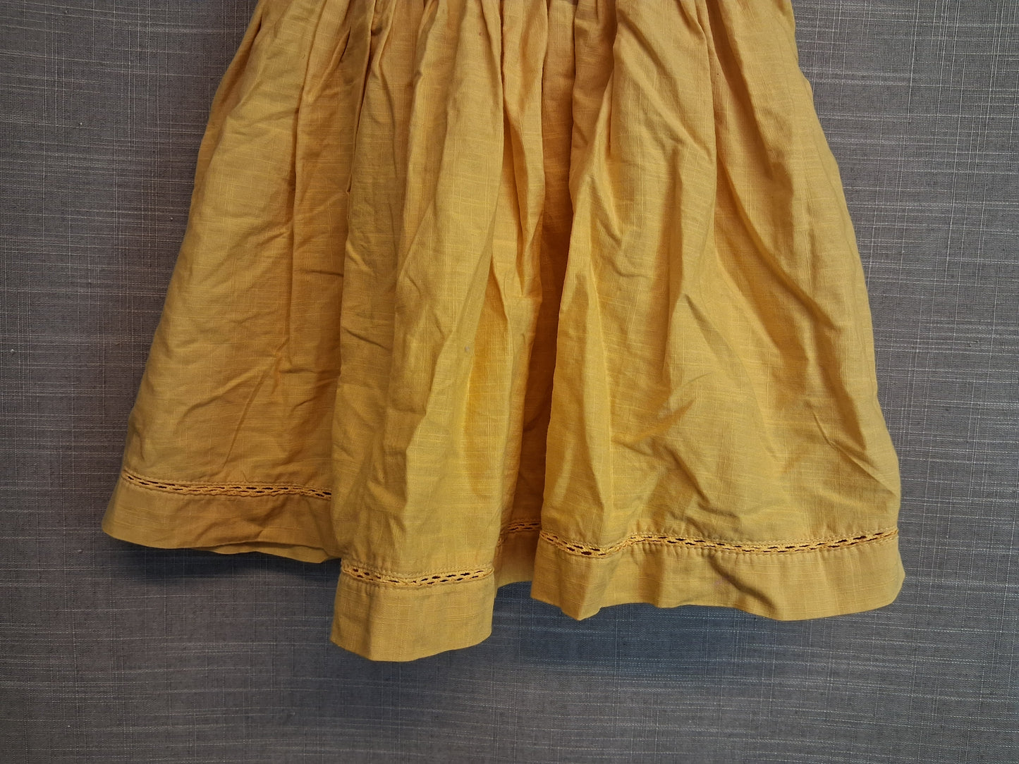 Artisan NY Girls Yellow Embroidered Tunic Dress Lined Sleeveless Age 2-3 Years