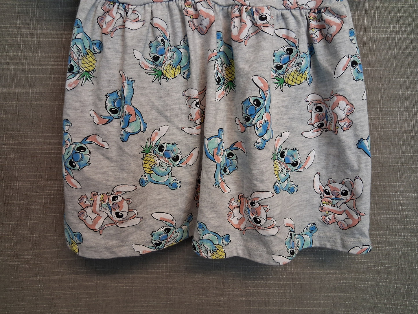 Disney Stitch Jersey Dress Grey Short Sleeve Age 6-9 Months