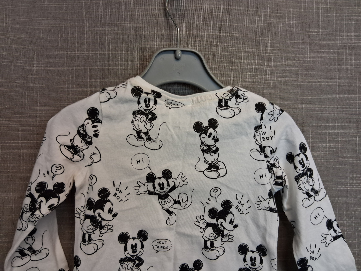 F&F Disney Boys Mickey Mouse Long Sleeve T-Shirt Age 6-9 Months