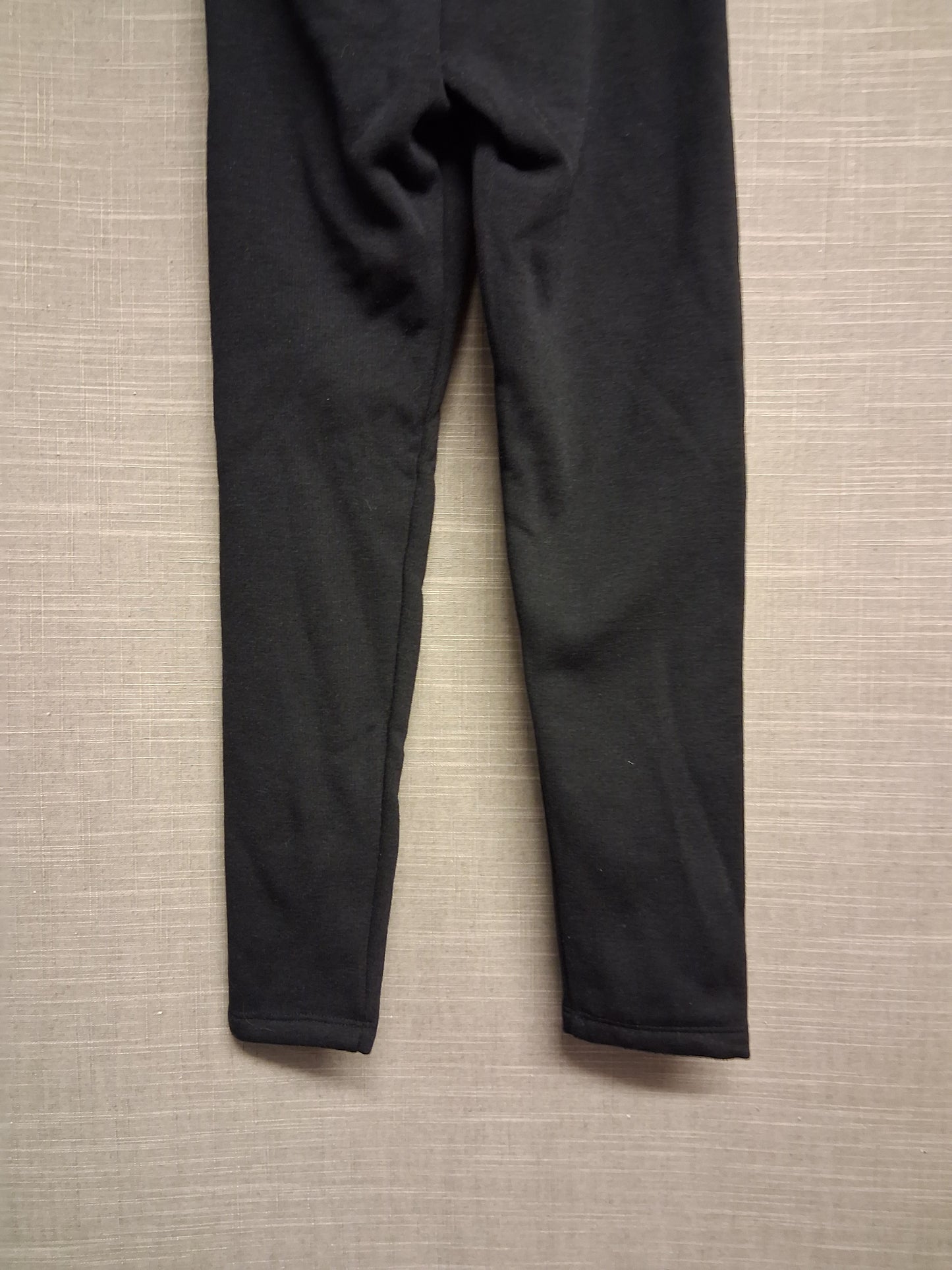 F&F Girls Black Lined Leggings Age 7-8 Years