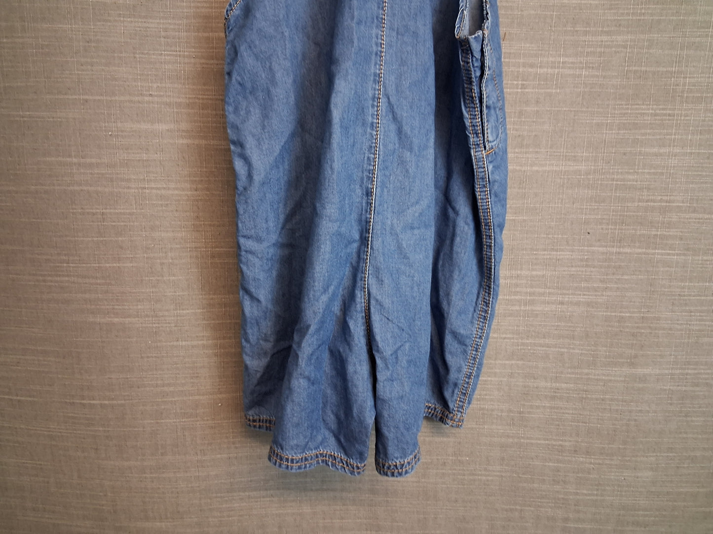 Little Paul & Joe Denim Dungaree Shorts Age 14 Years Small Fit