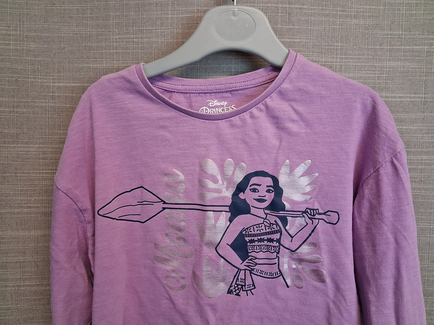 Marks & Spencer Girls Moana Long Sleeve T-Shirt Purple Age 5-6 Years