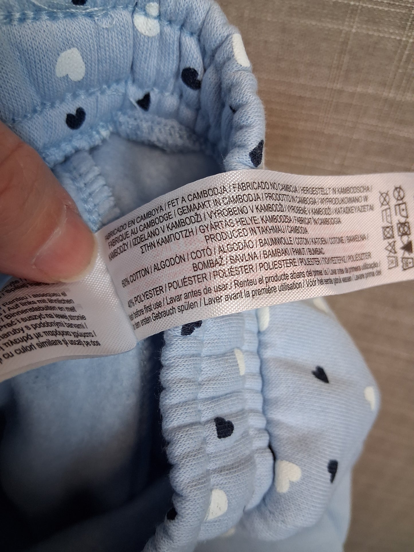 Primark Girls 2 Piece Outfit Jumper & Joggers Age 9-12 Months Blue