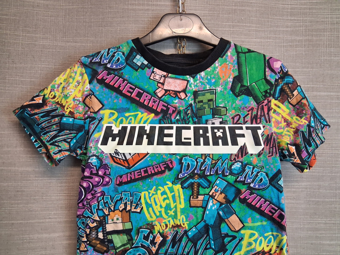 Next Minecraft Boys T-Shirt Multicolour Age 8-9 Years