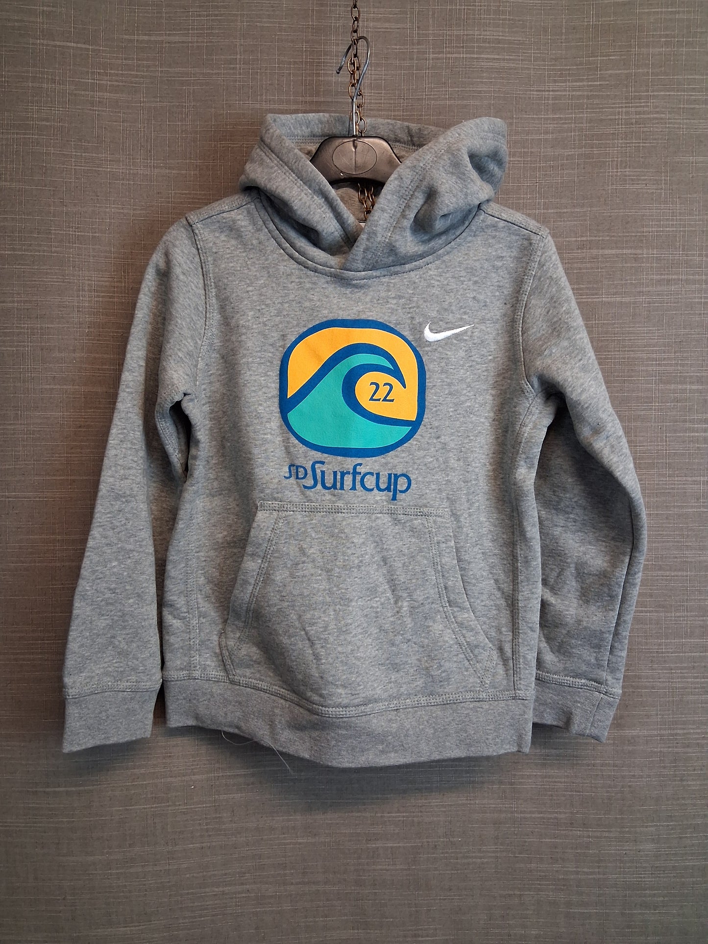 Nike Boys Grey Hoodie 3D Surfcup Age 8 Years