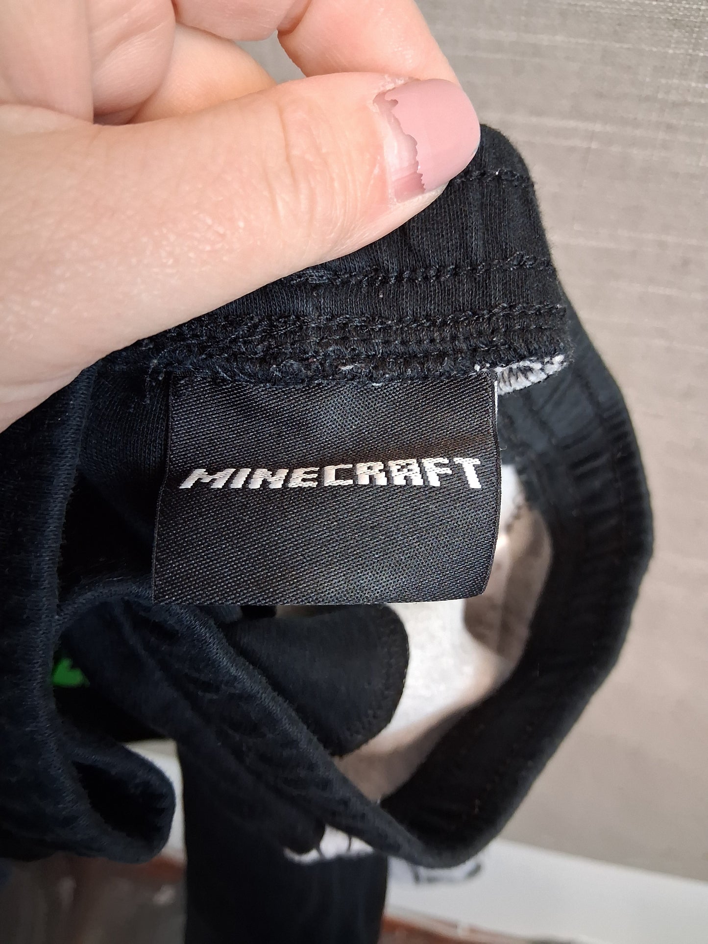 George Minecraft 2 Piece Set Long Sleeve Top and Shorts Age 6-7 Years