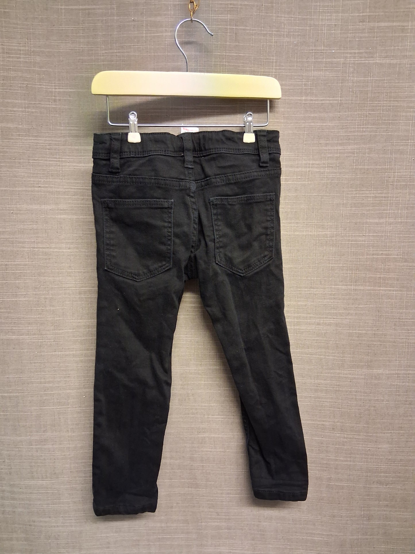 Next Boys Black Skinny Denim Jeans Adjustable Waist Age 3 Years
