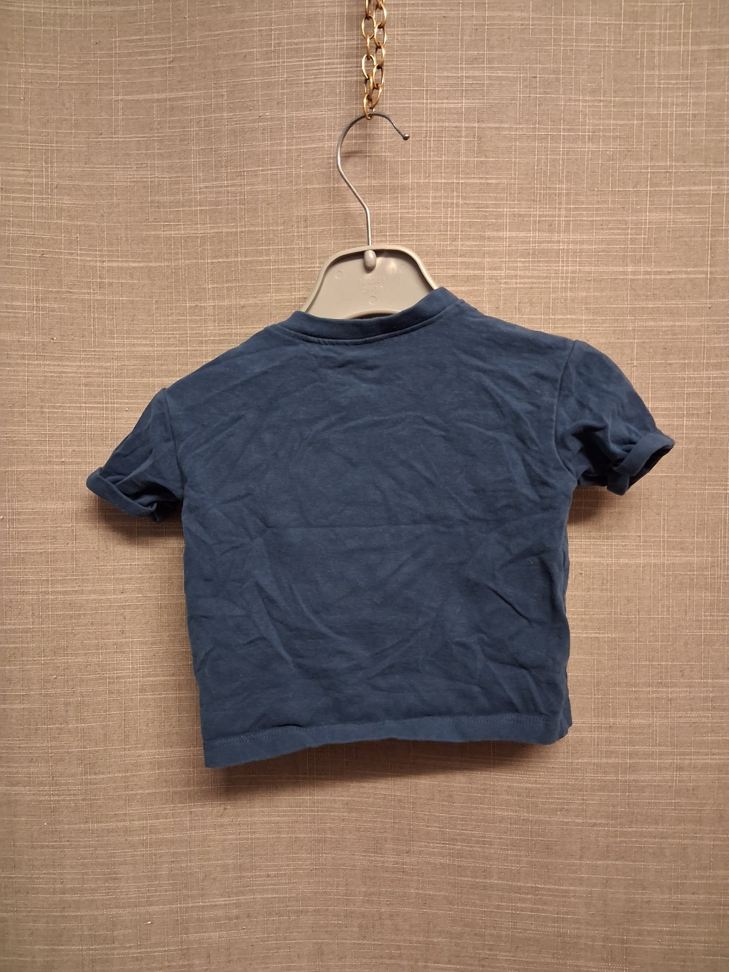 Next Boys Blue Jersey Short Sleeve T-Shirt Age 0-3 Months