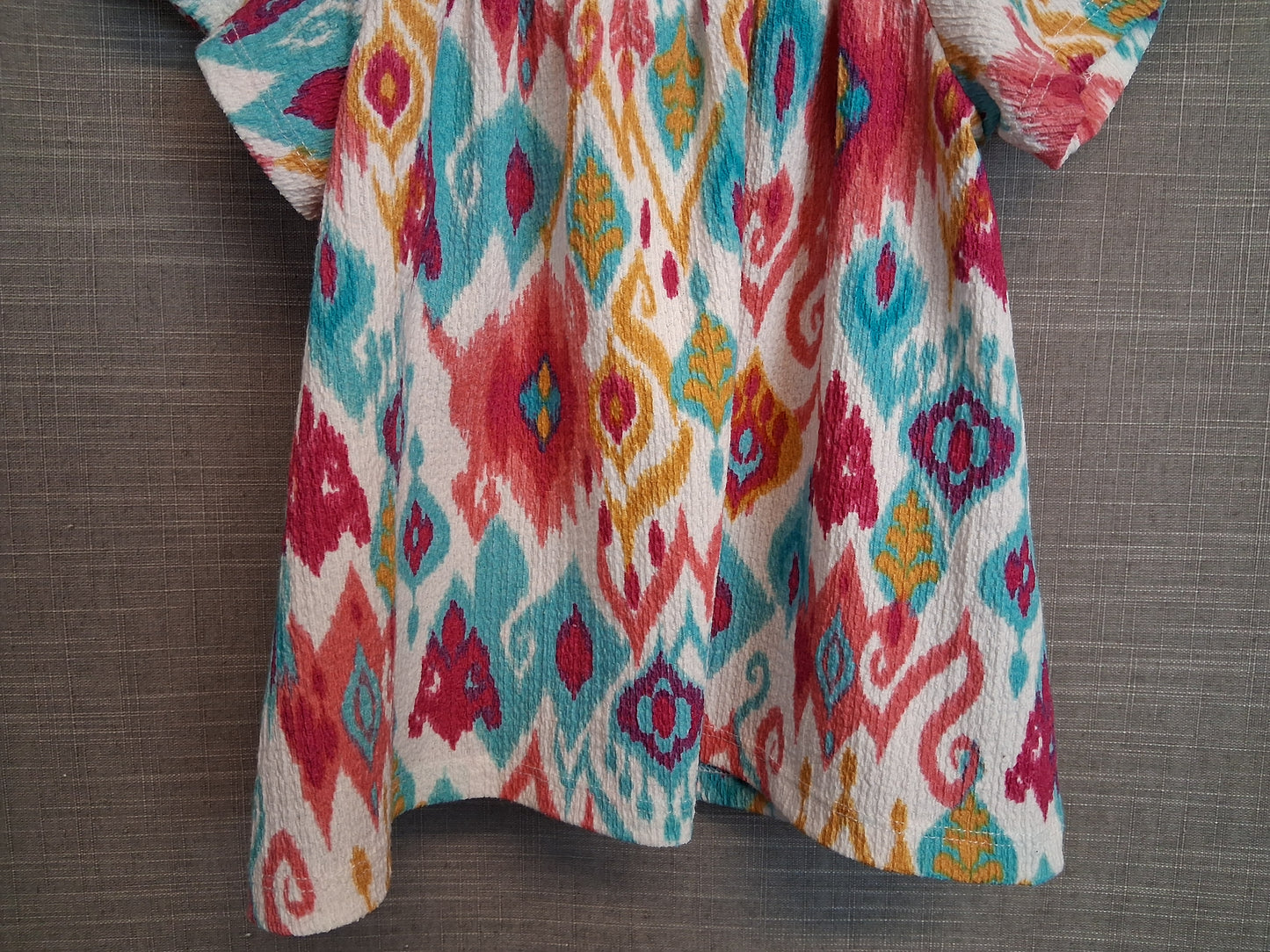 Matalan Girls Multicolour Tribal Print Short Sleeve Top Age 3-4 Years