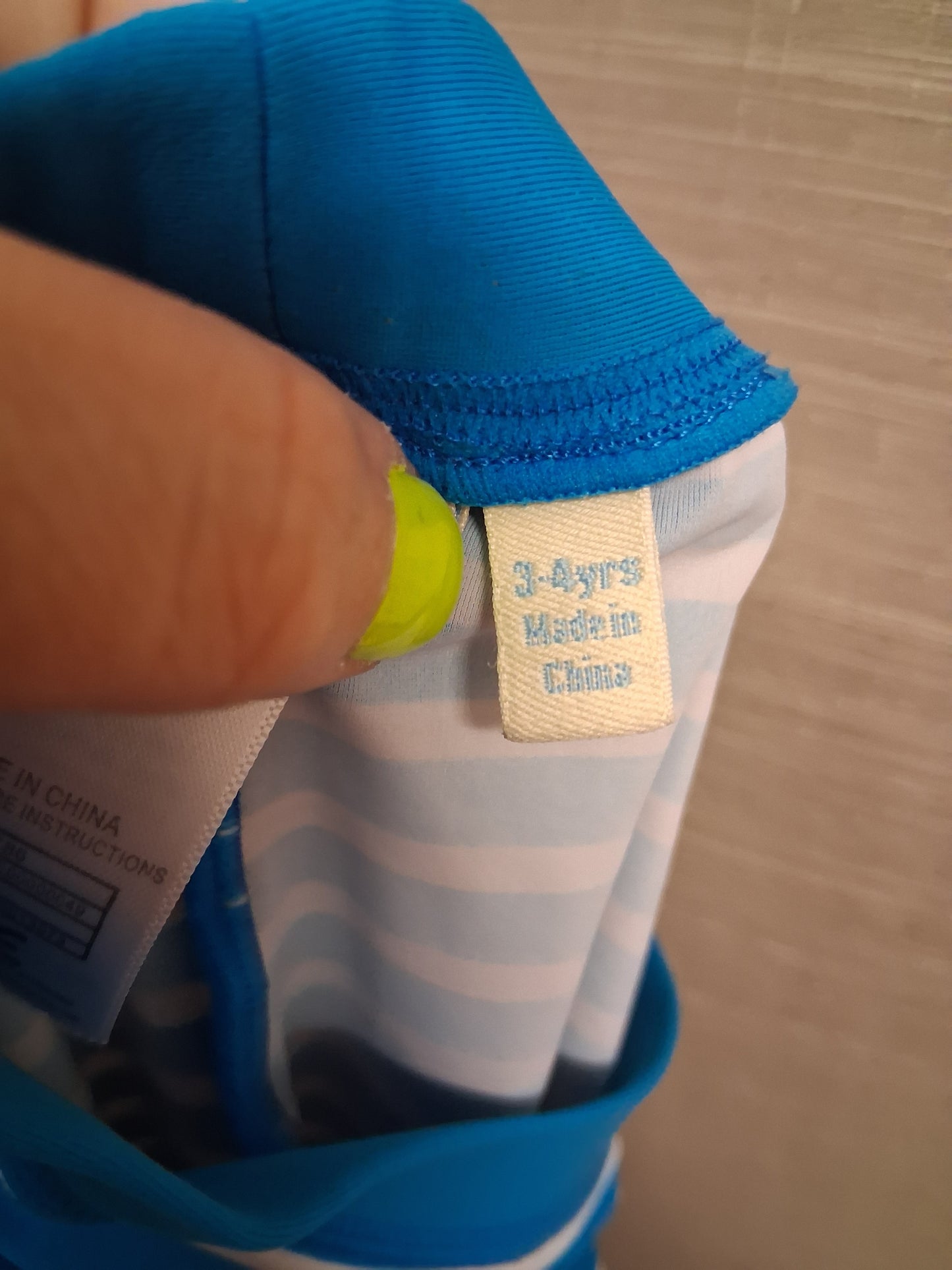 JoJo Maman Bebe Swim Shorts Blue White Age 3-4 Years