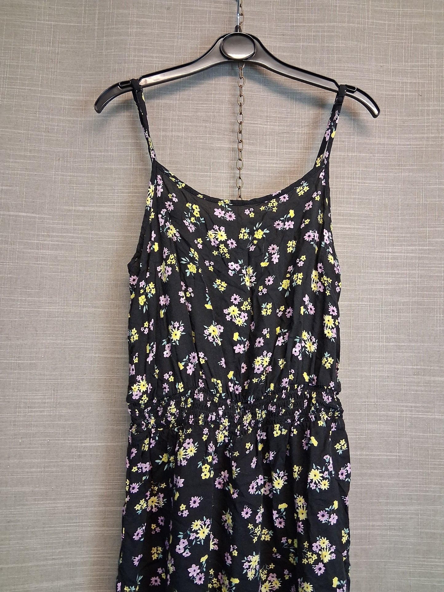 New Look Girls Black Floral Dress Age 13 Years