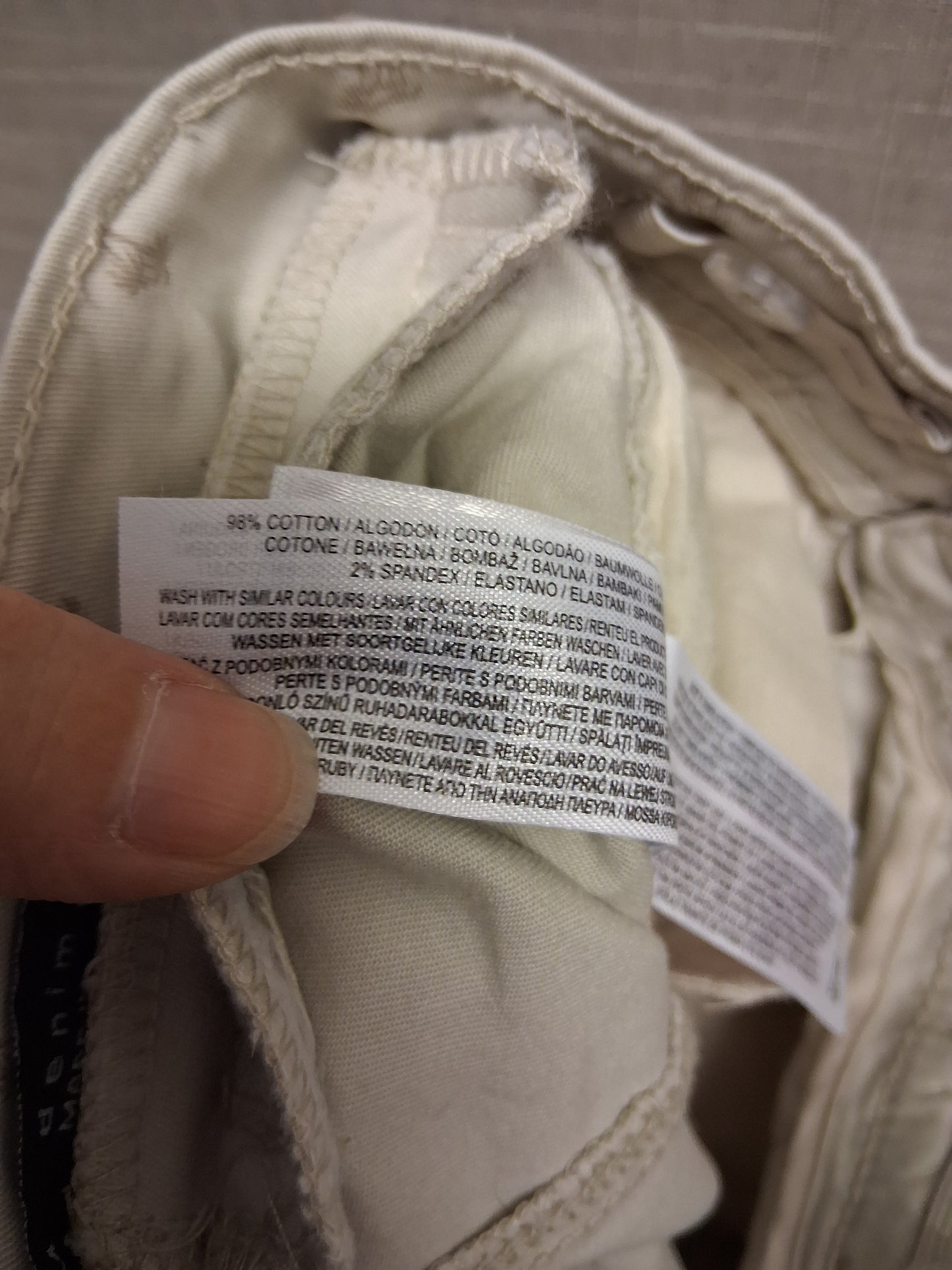 Primark Boys Beige Palm Tree Slim Fit Chino Shorts Age 2-3 Years