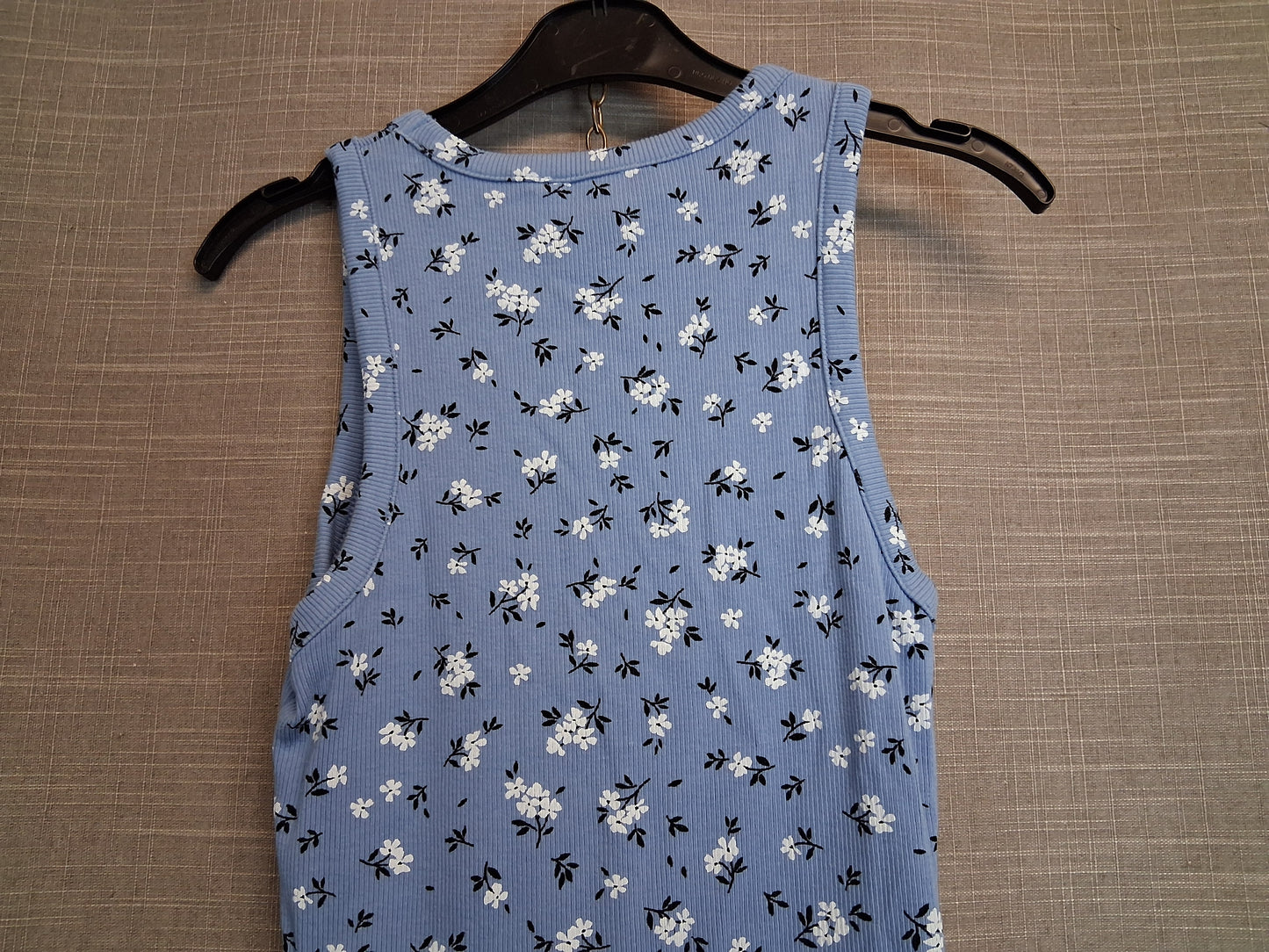 New Look Blue Floral Jersey Sleeveless Vest Dress Age 12-13 Years
