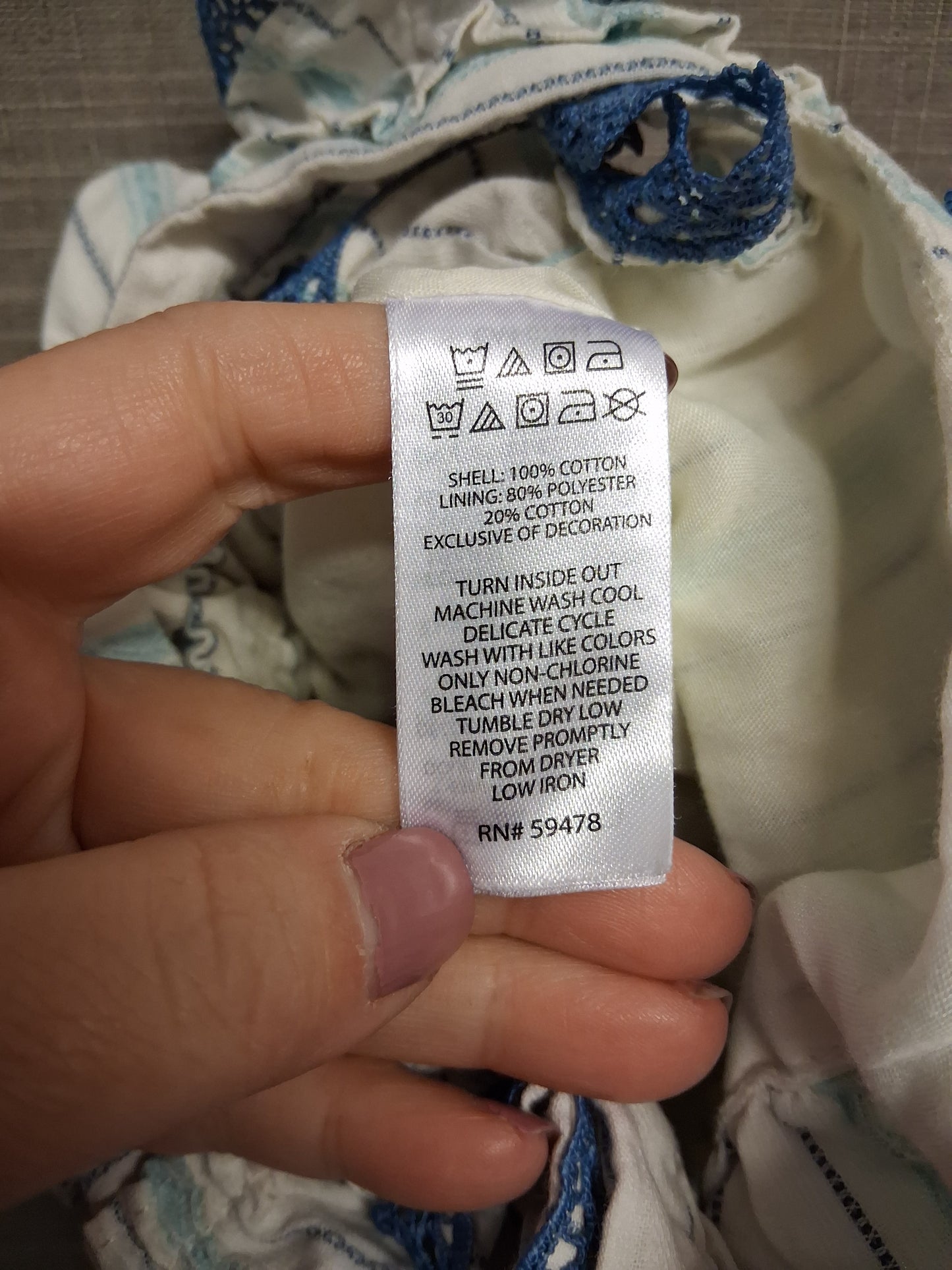 Haute Hippie Girls Ivory Blue Embroidered Floral Romper Age 0-3 Months