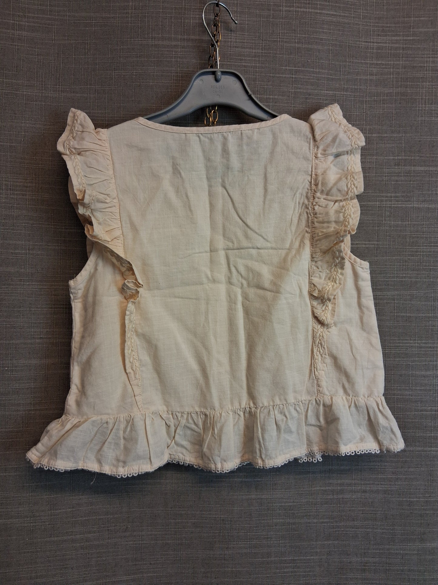 George Girls Cream Sleeveless Blouse Age 7-8 Years