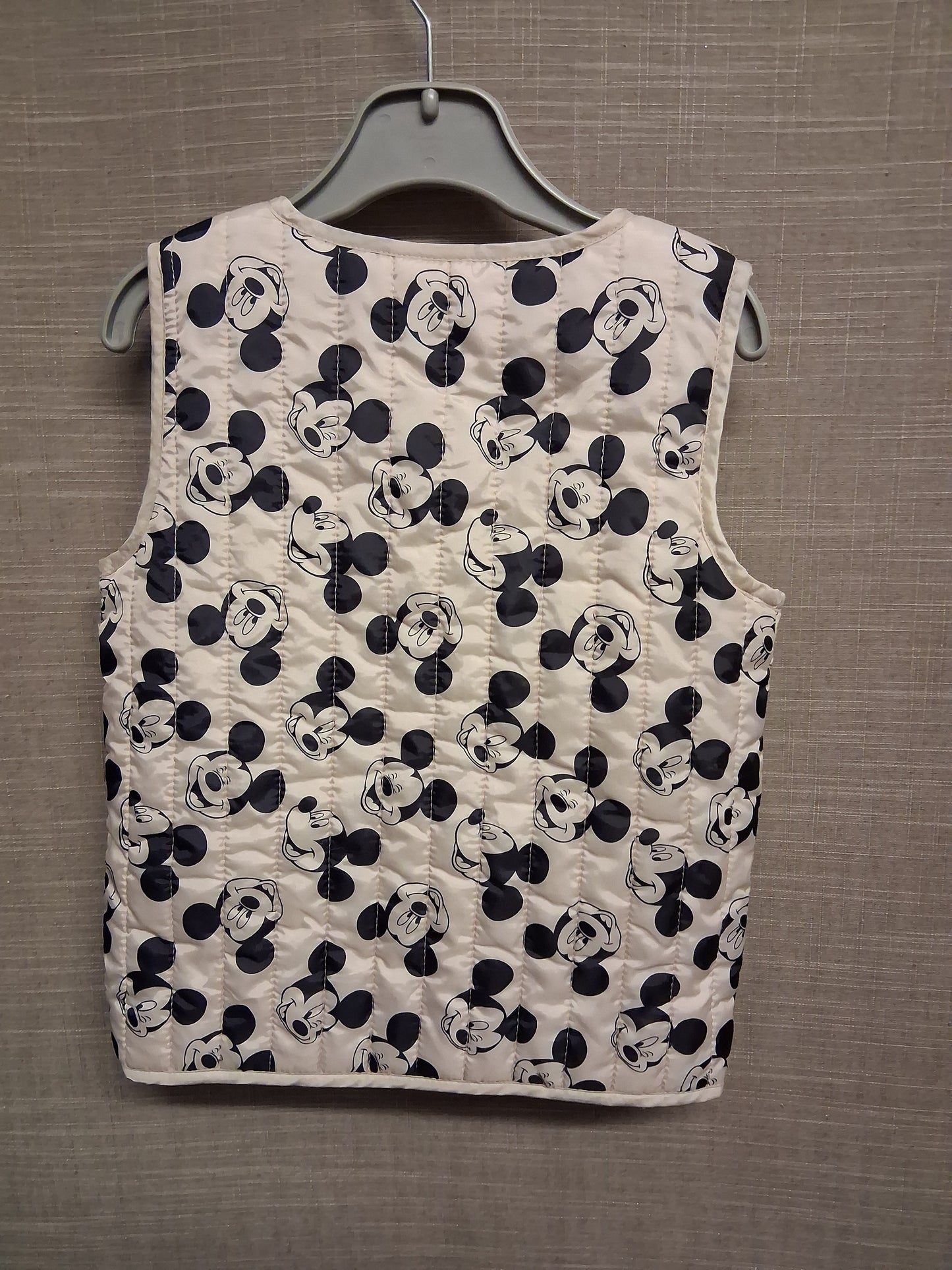 Disney Baby Boys Beige Mickey Mouse Body Warmer Gilet Age 3-4 Years