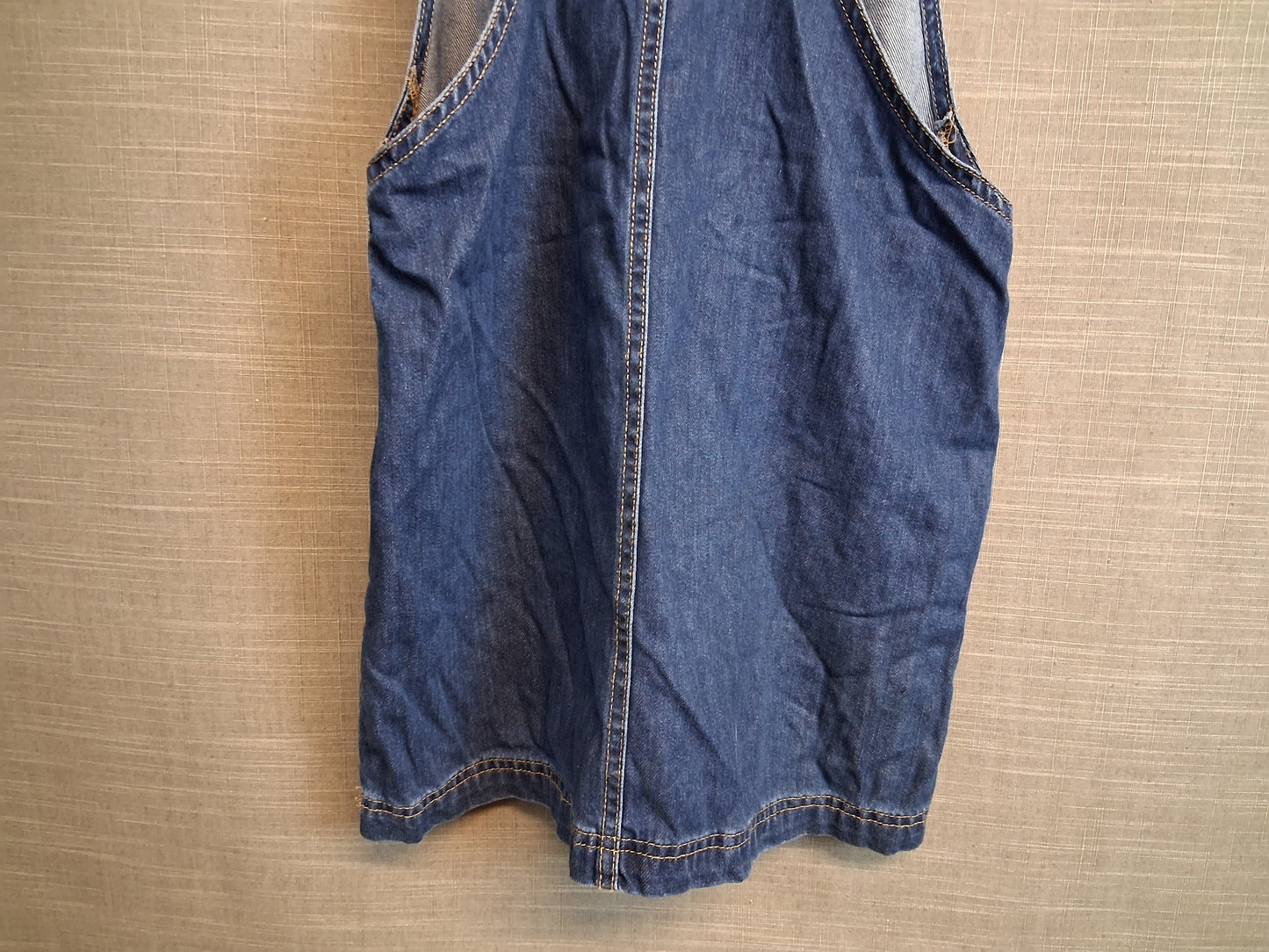 Next Girls Denim Blue Pinafore Dress Age 12 Years