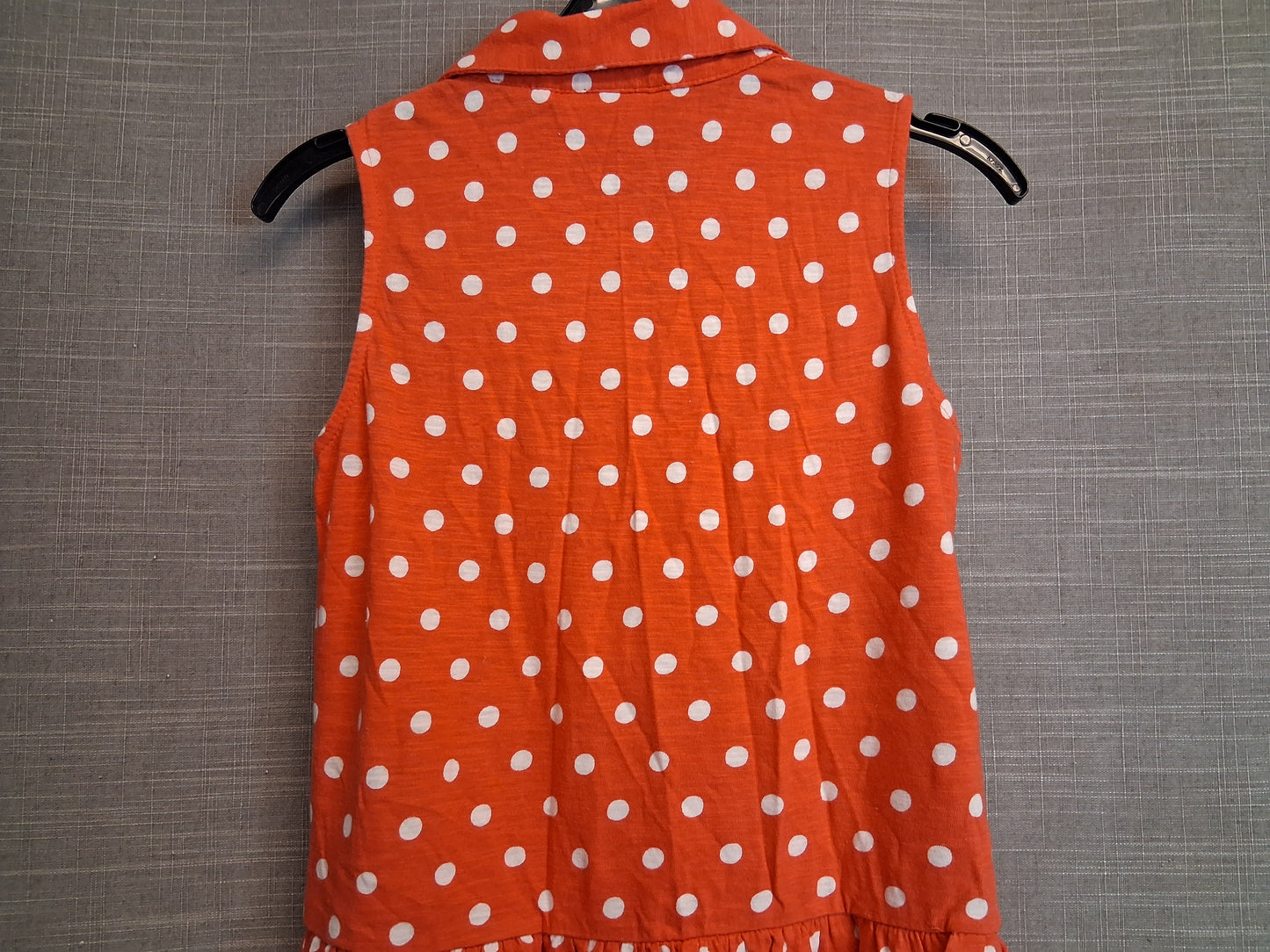 Next Girls Red Spotty Sleeveless Dress Age 9 Years
