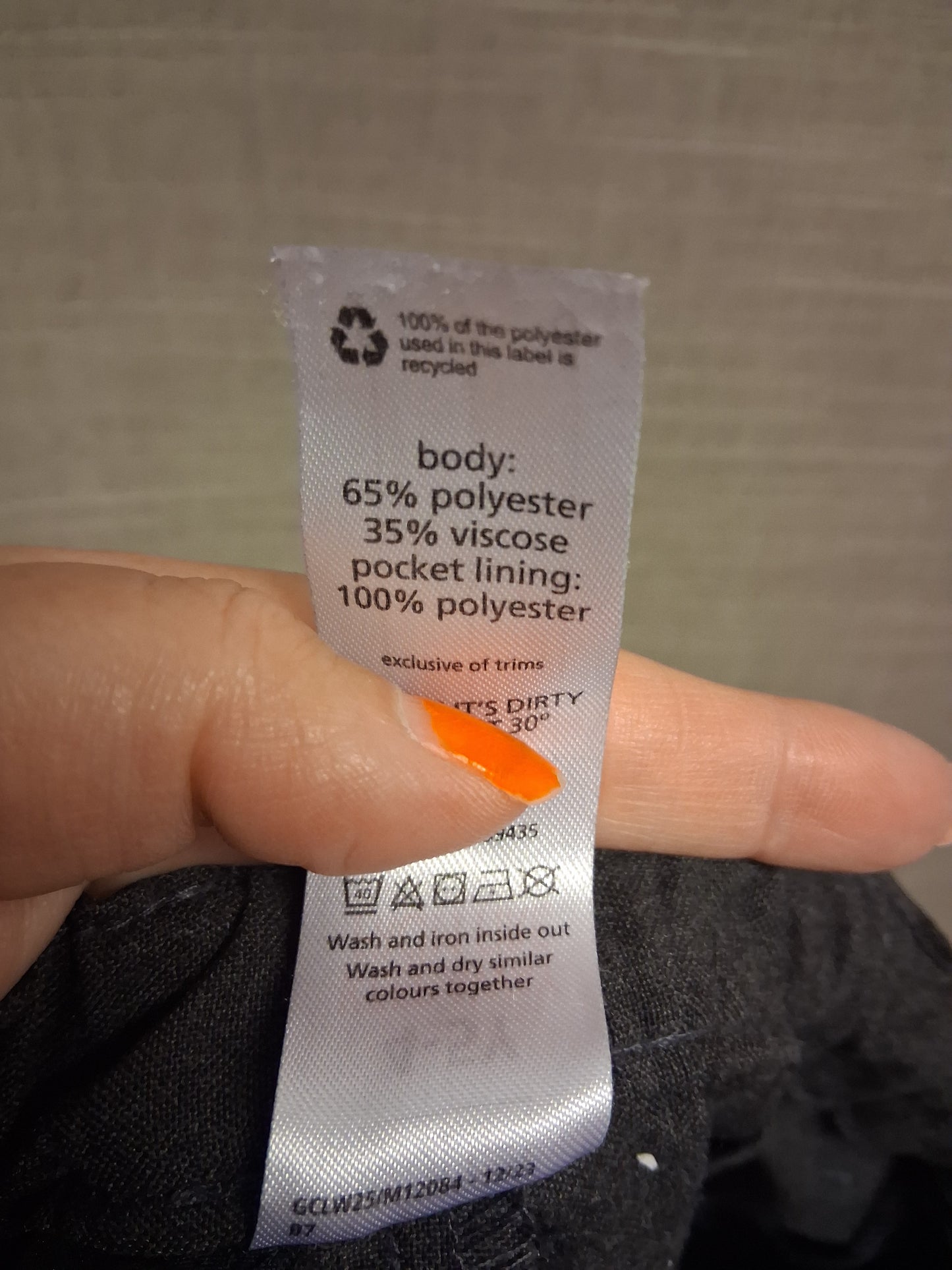 F&F Boys Grey School Trousers Age 4-5 Years