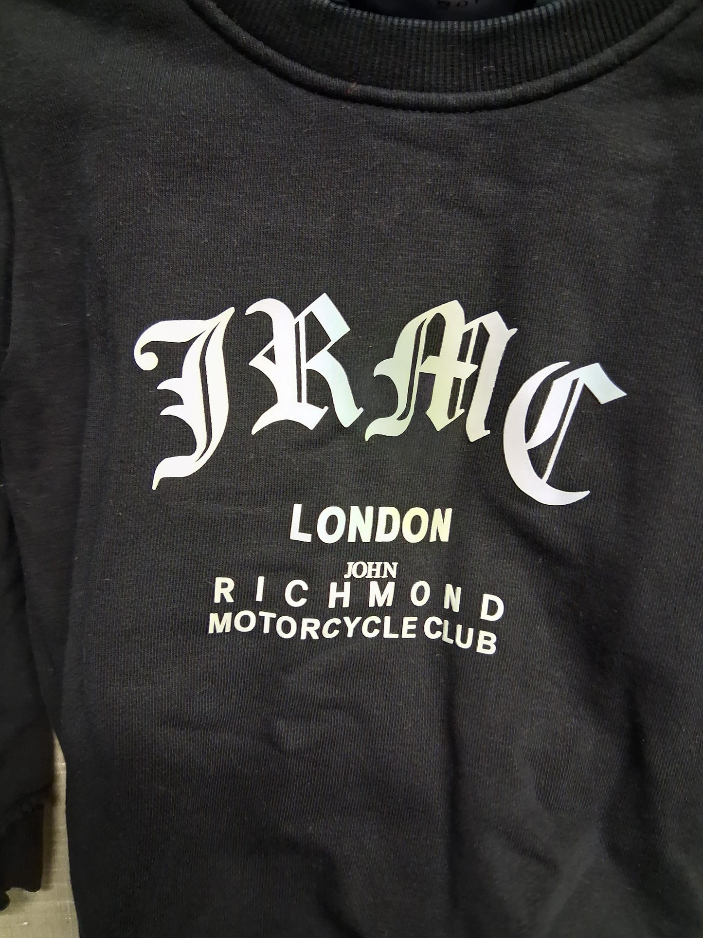 John Richmond Black Crew Neck Sweater Long Sleeve Age 2 Years