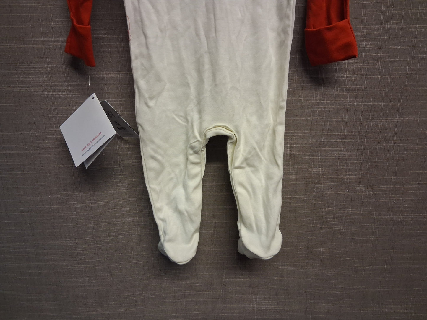 George Boys Lion Theme Sleepsuit White Red Age 3-6 Months New