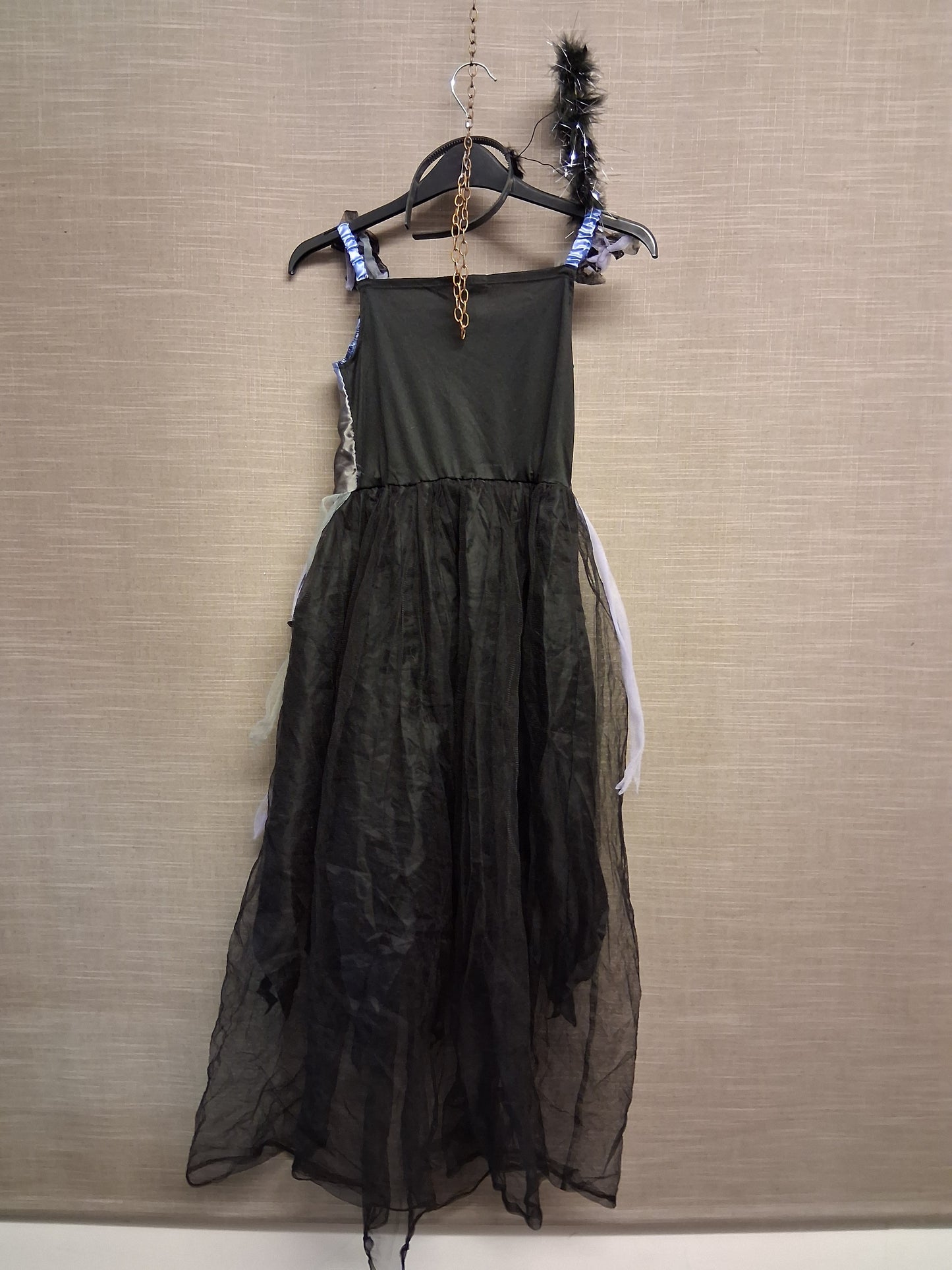 George Girls Halloween Princess Dress Age 9-10 Years with Halo