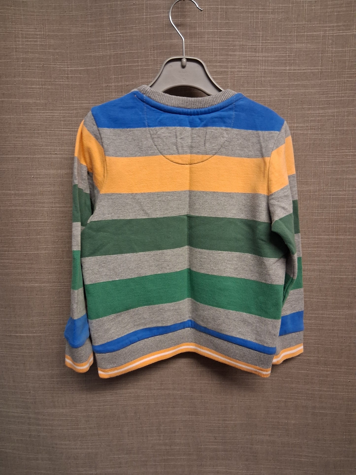 Nutmeg Multicolour Striped Long Sleeve Sweater With Pockets Age 3-4 Years