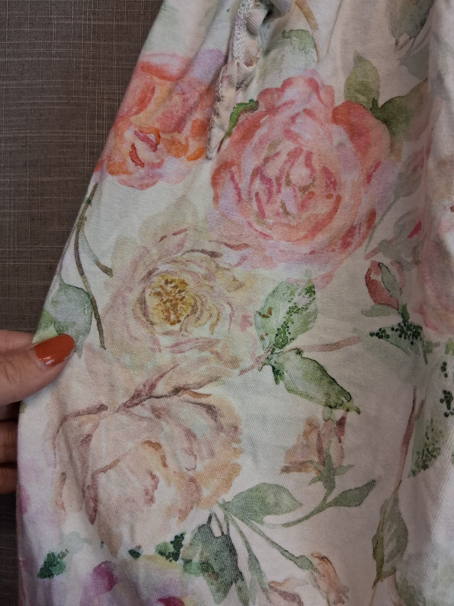 Next Girls Jersey Cream Floral One Piece Romper Age 3-4 Years