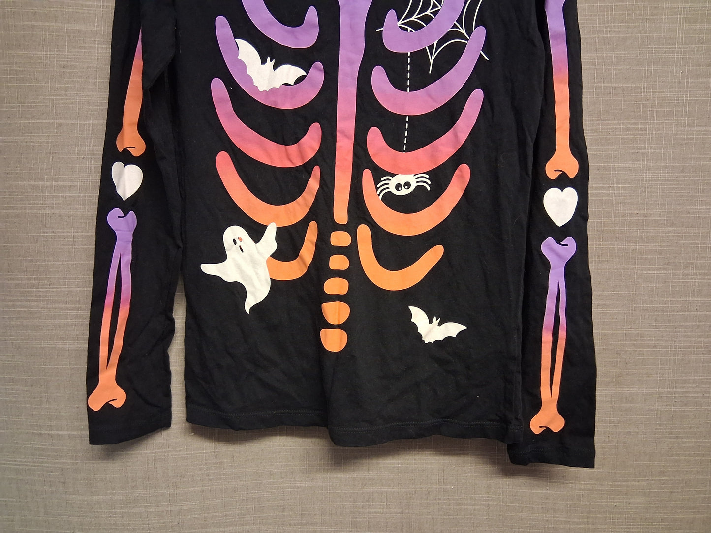 Pep&Co Girls Halloween Skeleton Long Sleeve T-Shirt Age 10-11 Years