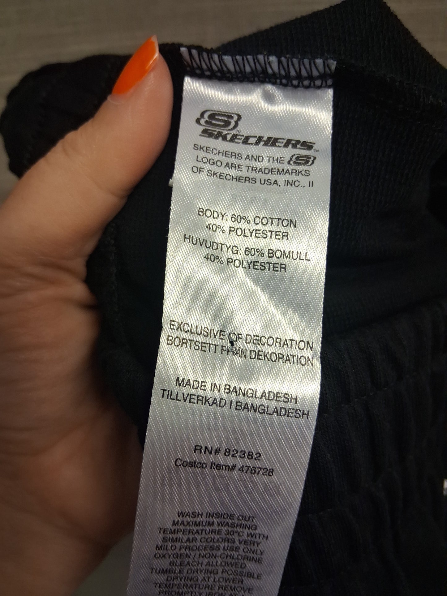 Skeckers Girls Black Jersey Shorts Age 5 Years