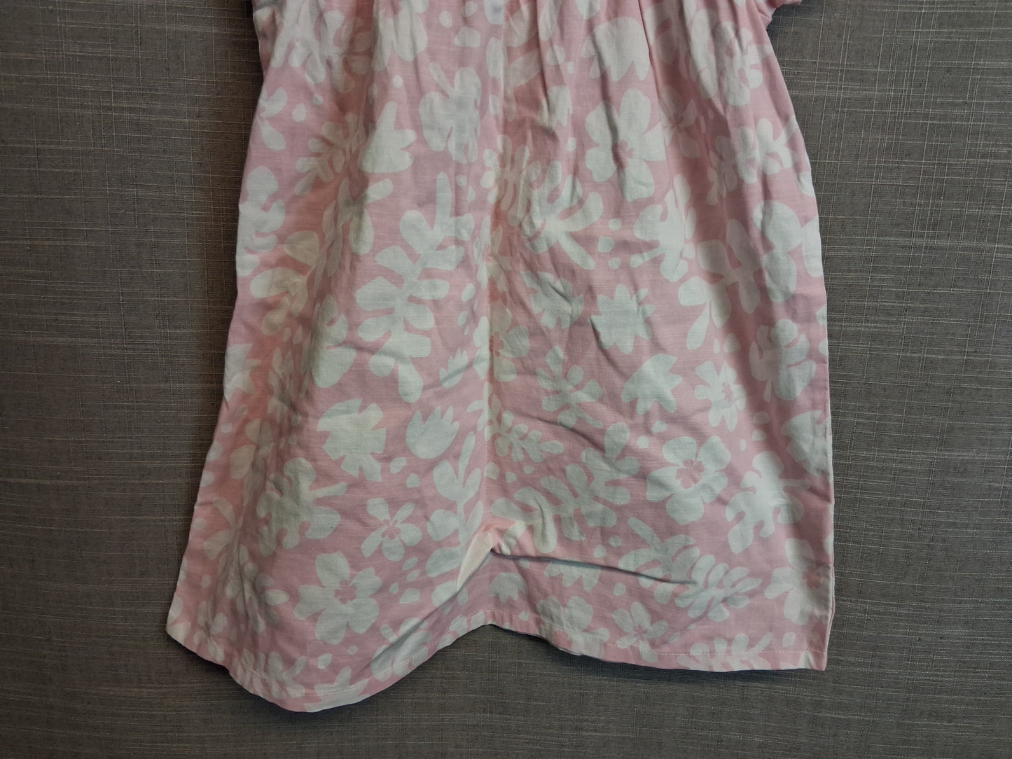 H&M Girls Pink Floral Dress Age 2-3 Years 100% Cotton New