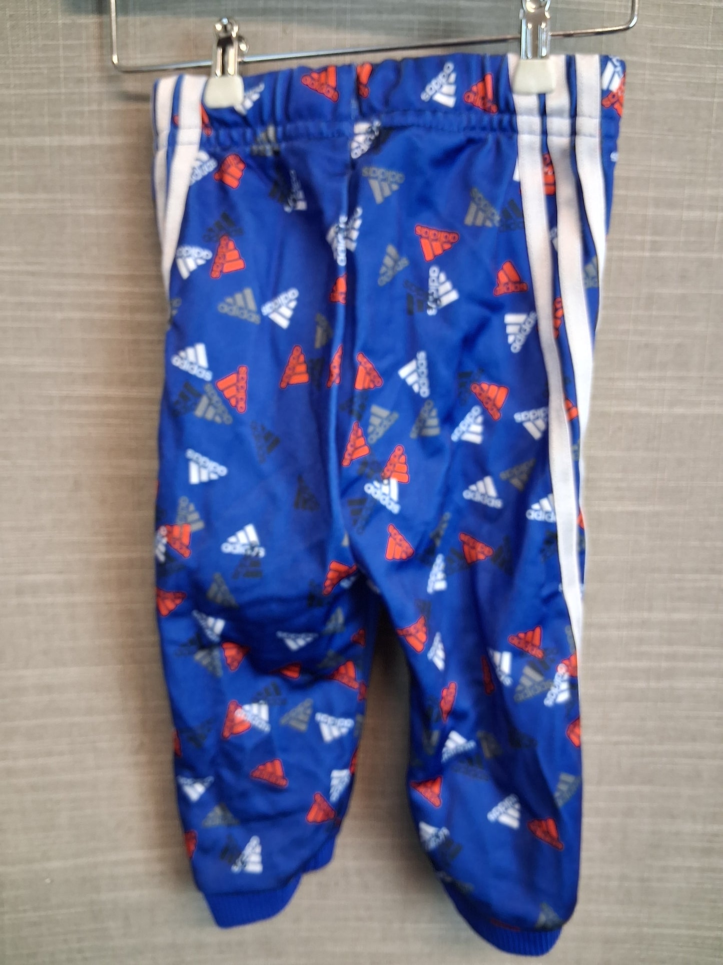 Adidas Boys Blue Joggers Age 6-9 Months