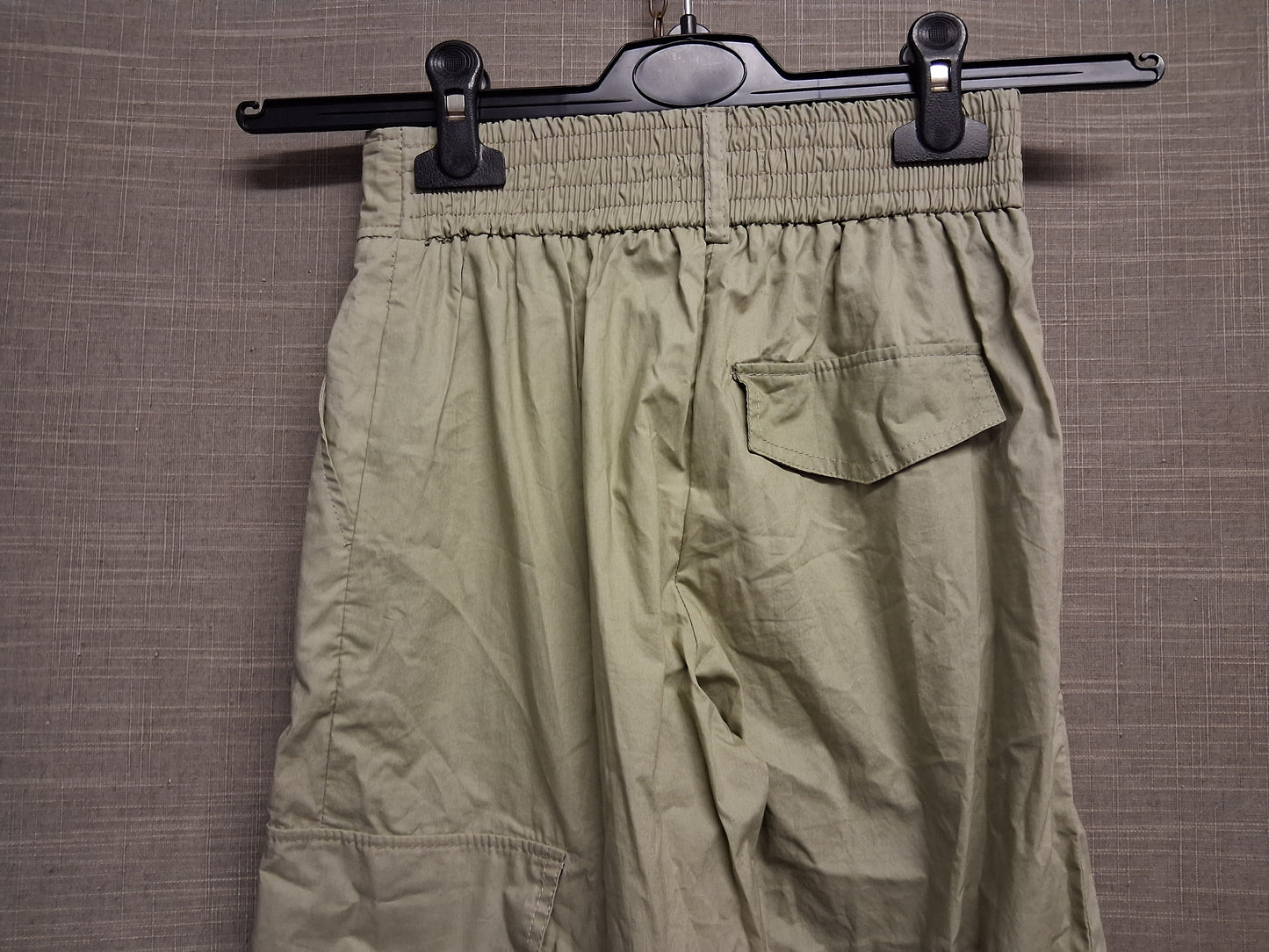 Zara Girls Khaki Wide Leg Cargo Trousers Age 9 years