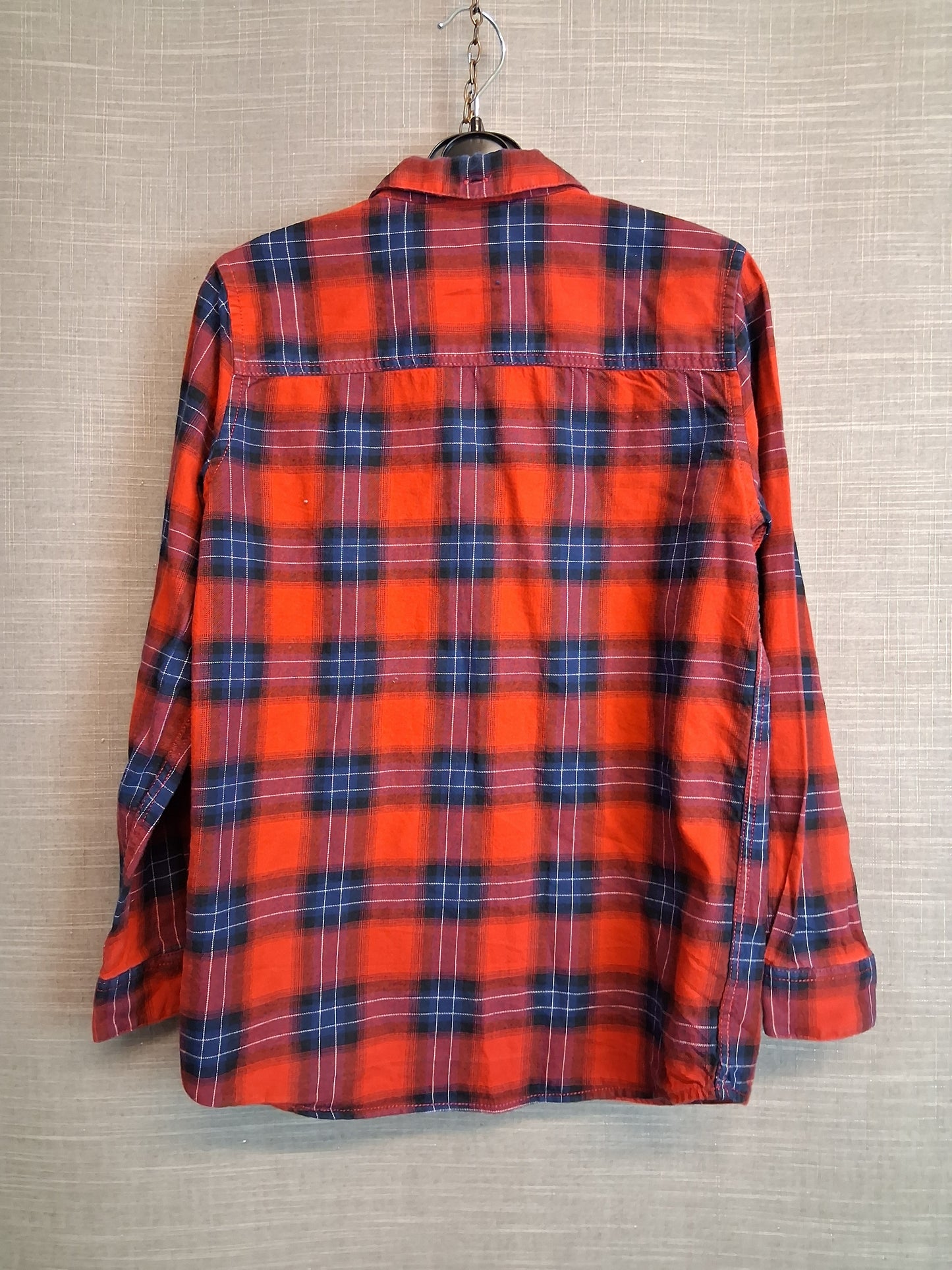 River Island Red Check Shirt Long Sleeve Age 9-10 Years