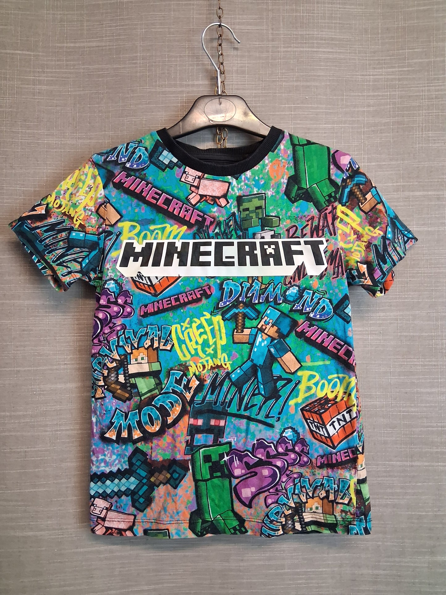 Next Minecraft Boys T-Shirt Multicolour Age 8-9 Years