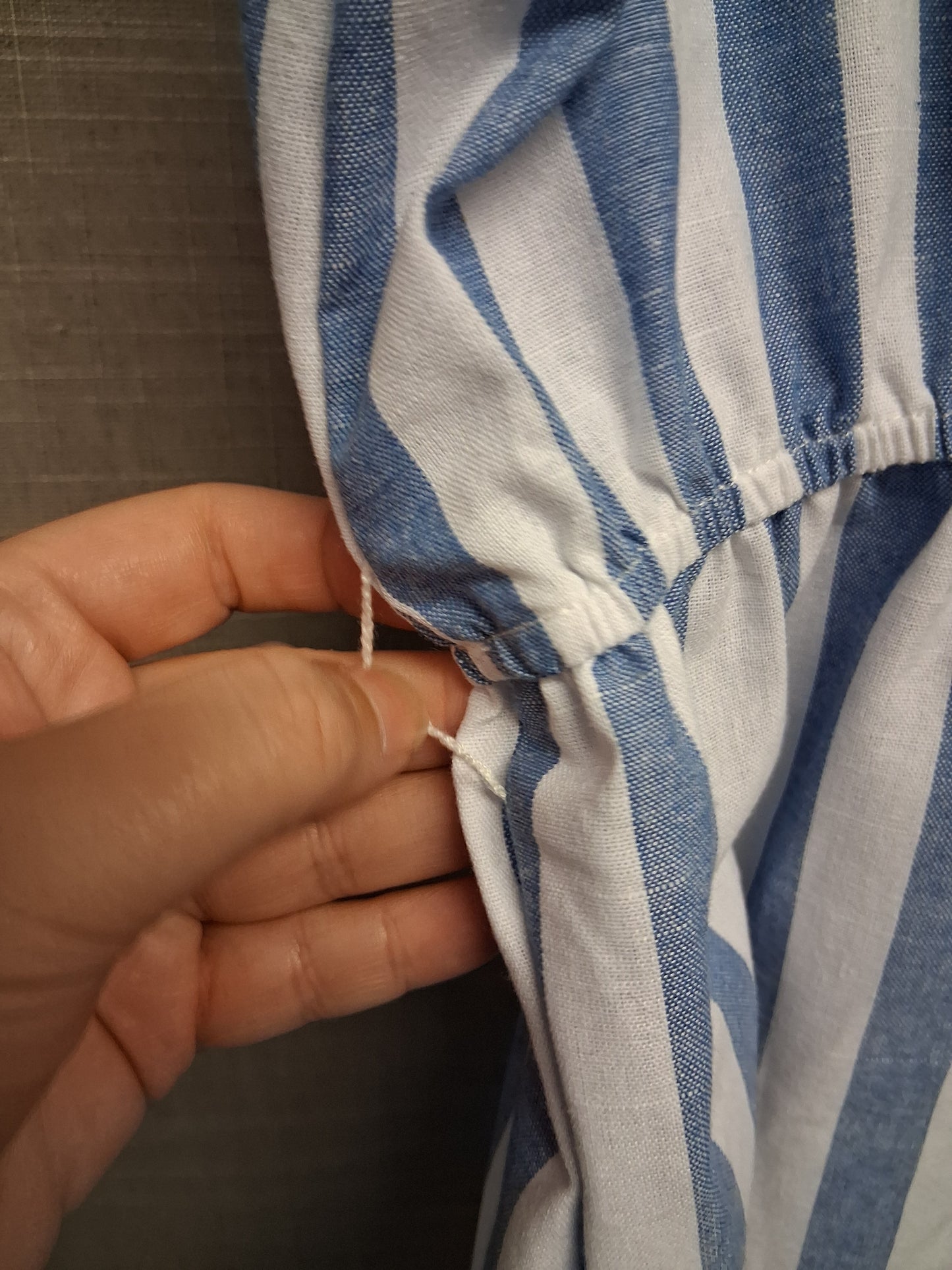 Shein Girls Blue White Striped Playsuit Age 14 Years