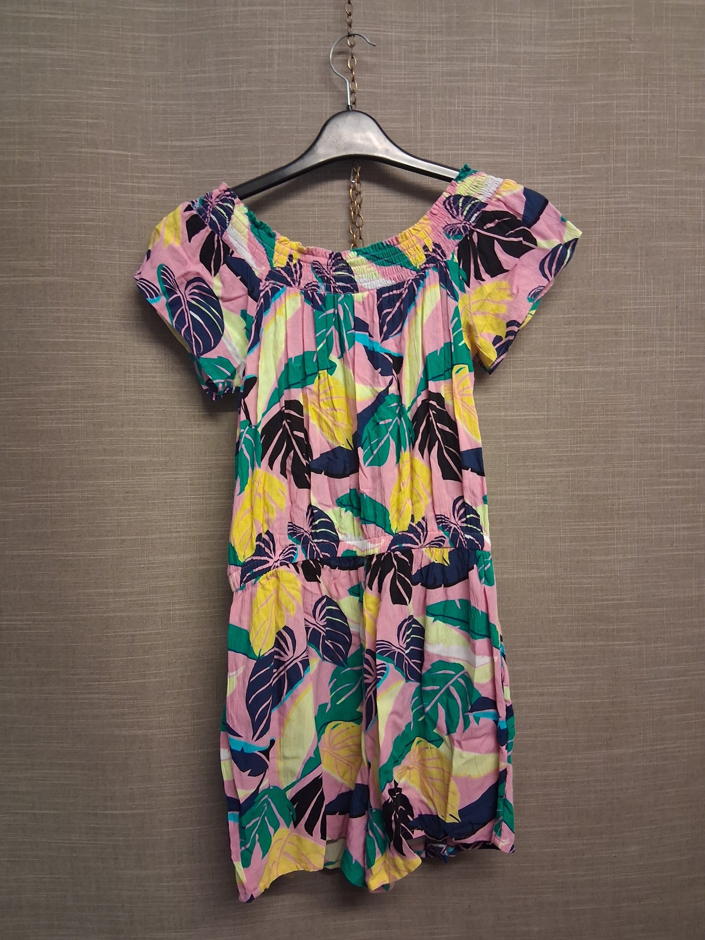 Marks & Spencer Girls Multicolour Floral Playsuit Age 11-12 Years Lightweight