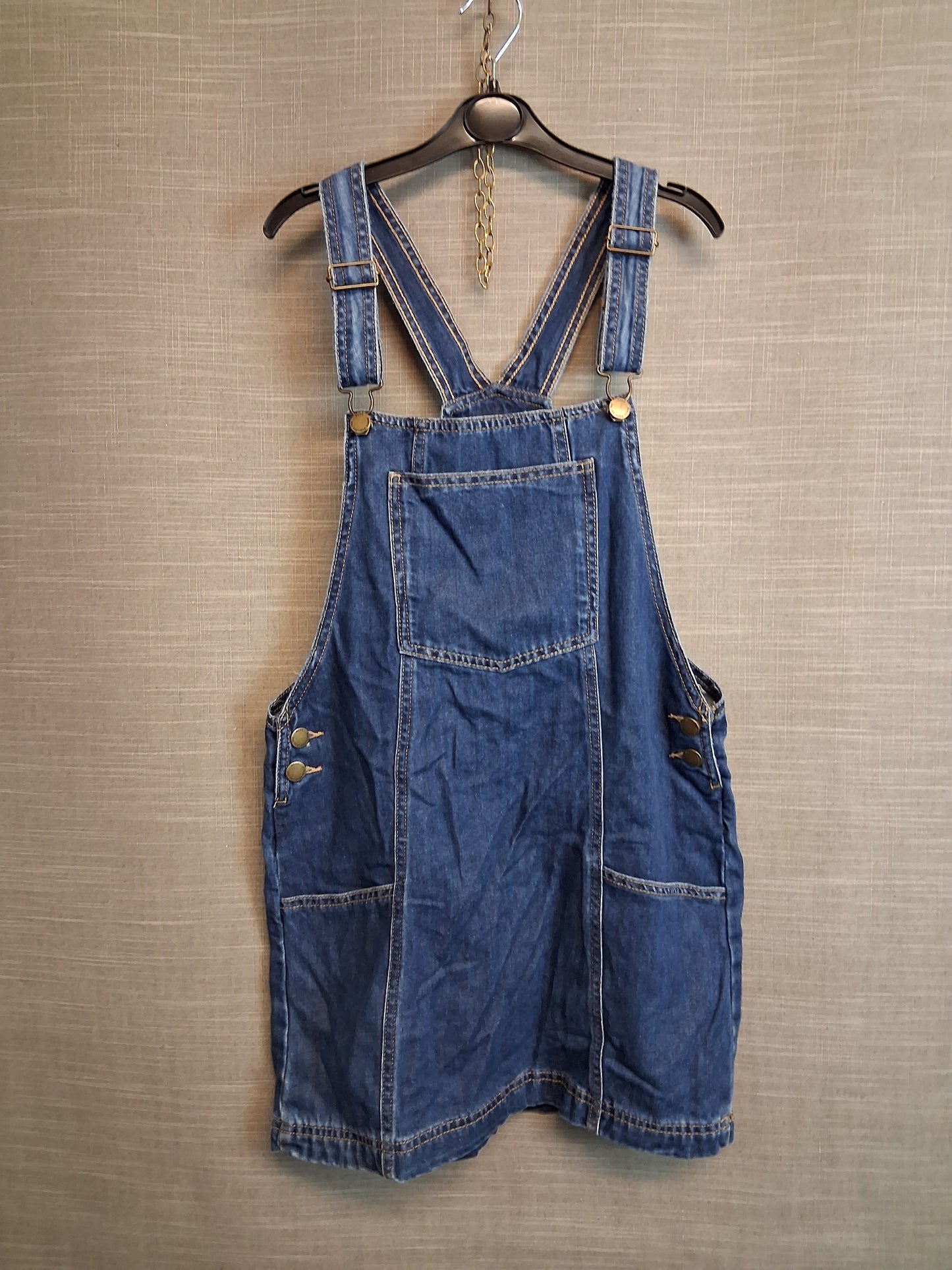 Next Girls Denim Blue Pinafore Dress Age 12 Years
