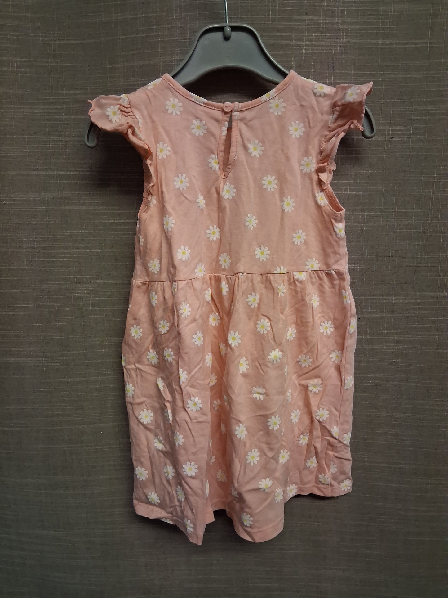 H&M Pink Floral Sleeveless Jersey Dress Age 18-24 Months