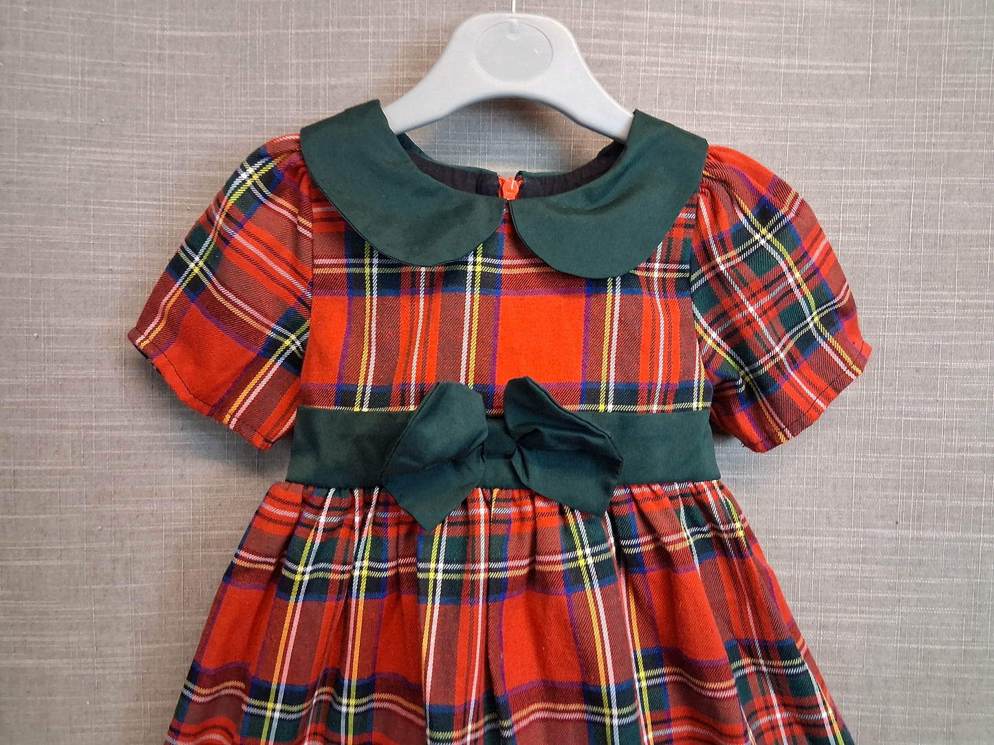 Shein Girls Red Tarten Dress Short Sleeve Age 18-24 Months