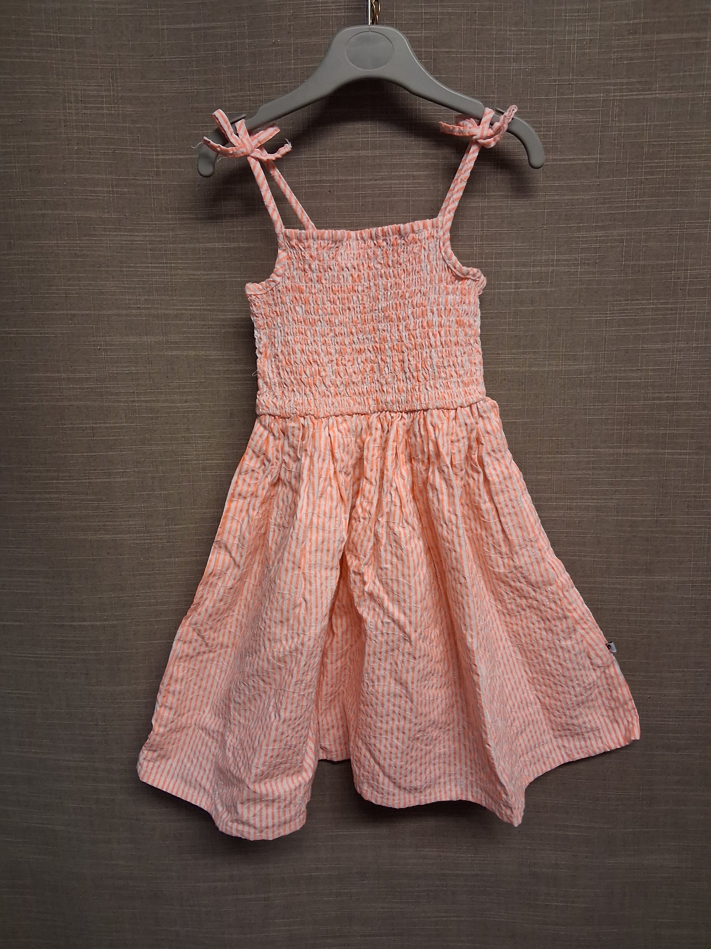 Lollidays Pink White Striped A Line Sundress Age 5-6 Years