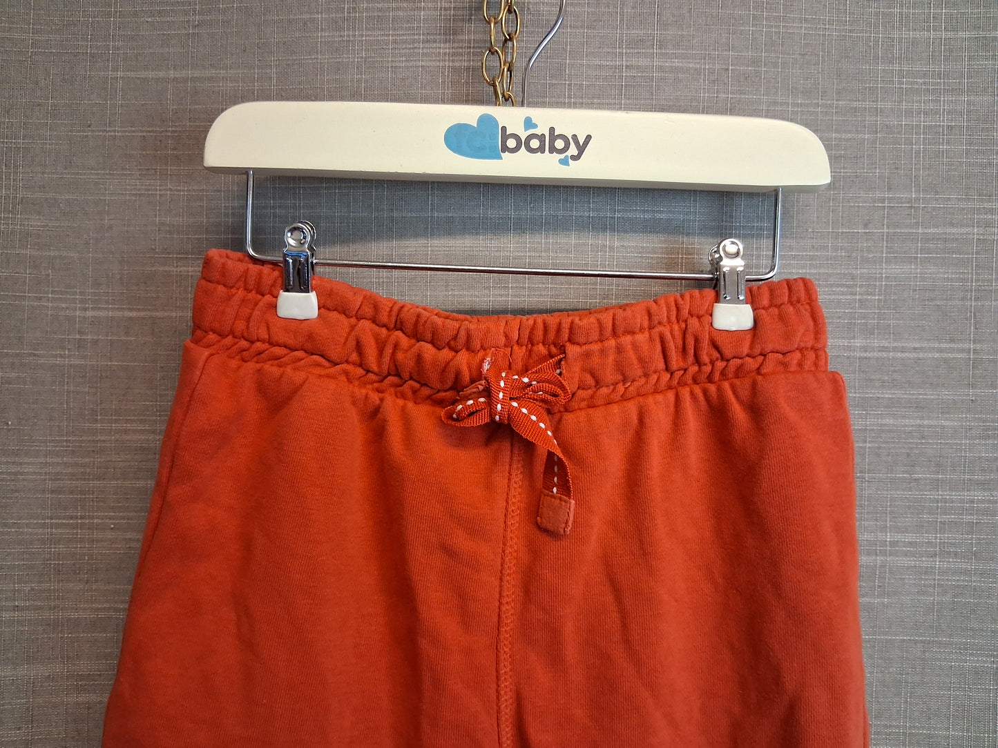 TU Boys Shorts Jersey Style Orange Red Age 5-6 Years